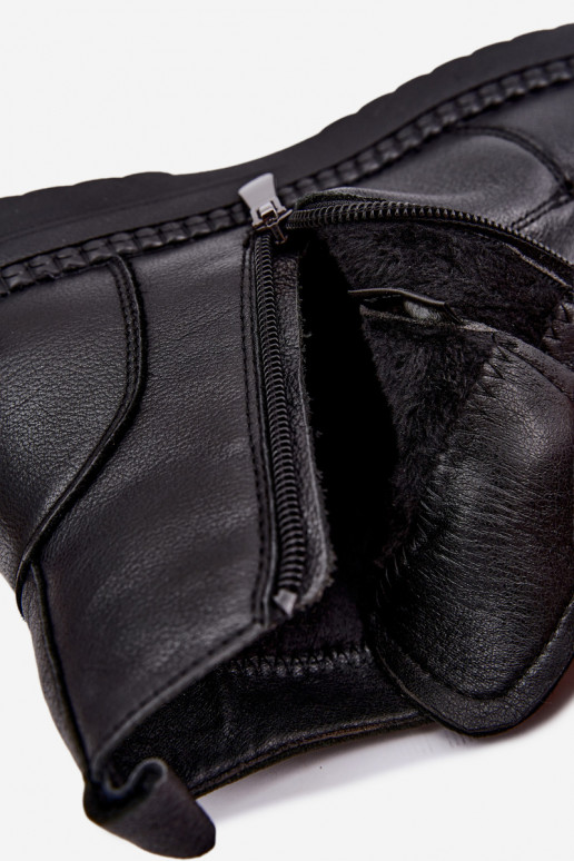 Botins quentes femininos Vinceza 107249 pretos