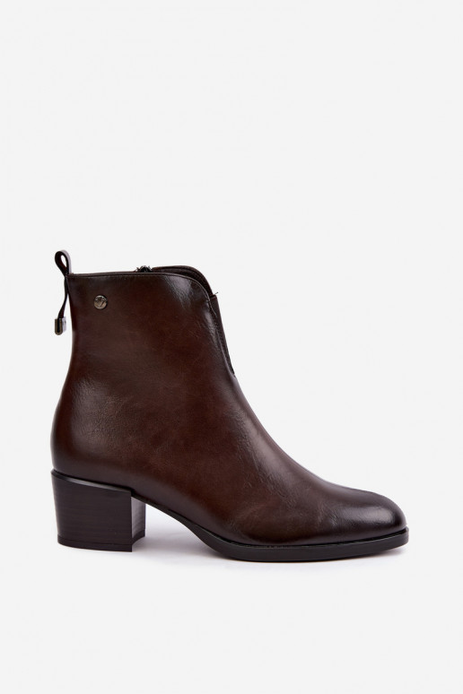 Botins isolados Klocke Vinceza 58654 na cor chocolate