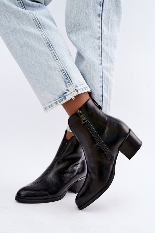 Botins isolados Klocke Vinceza 58654 na cor preta