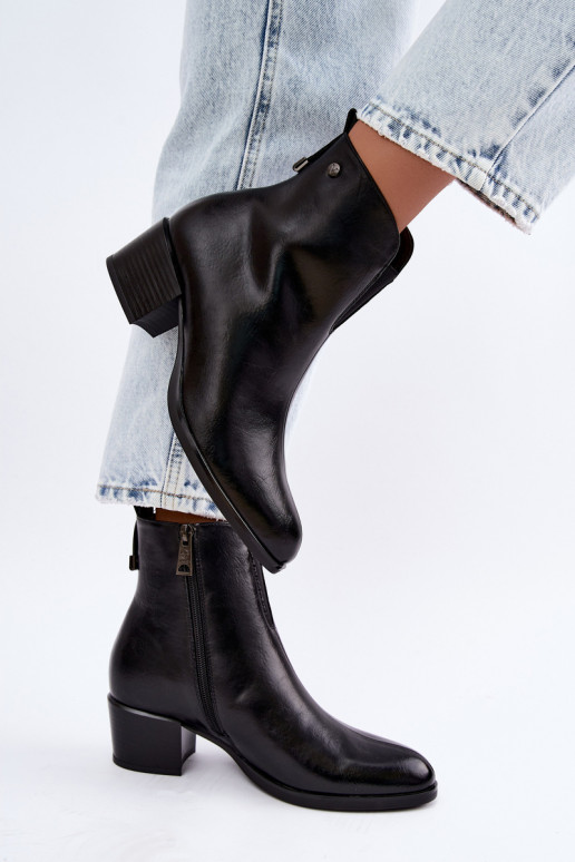Botins isolados Klocke Vinceza 58654 na cor preta