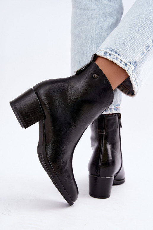 Botins isolados Klocke Vinceza 58654 na cor preta