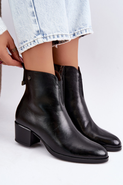 Botins isolados Klocke Vinceza 58654 na cor preta