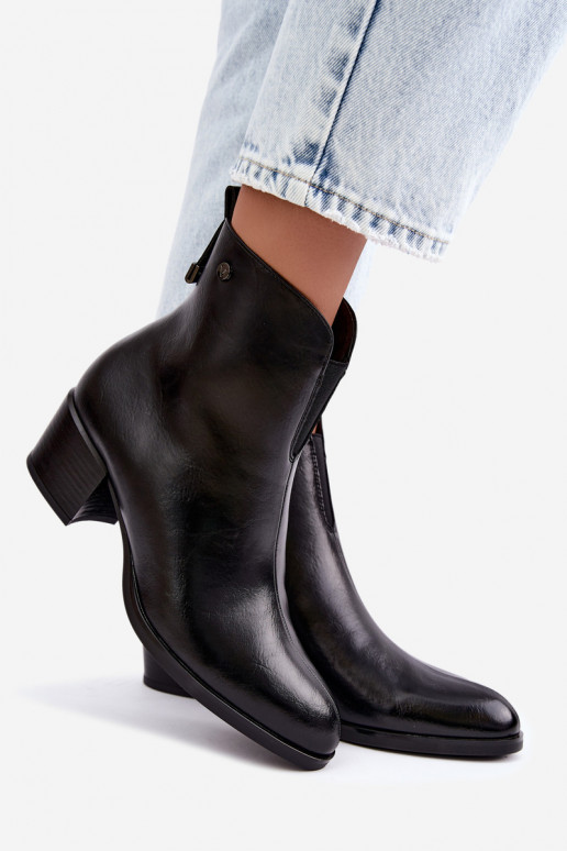 Botins isolados Klocke Vinceza 58654 na cor preta
