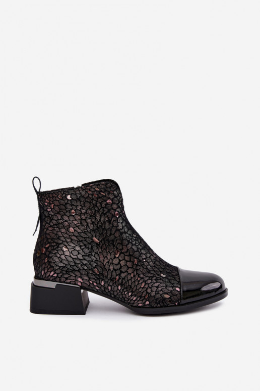Botas isoladas de camurça sintética Klocke LZ62-2043 castanho-preto
