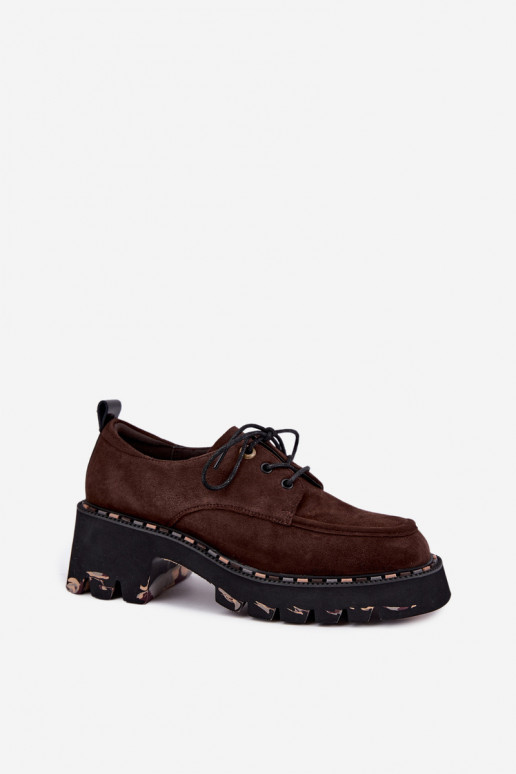 Botas femininas de camurça sintética Klocke Artiker 59C0276 chocolate