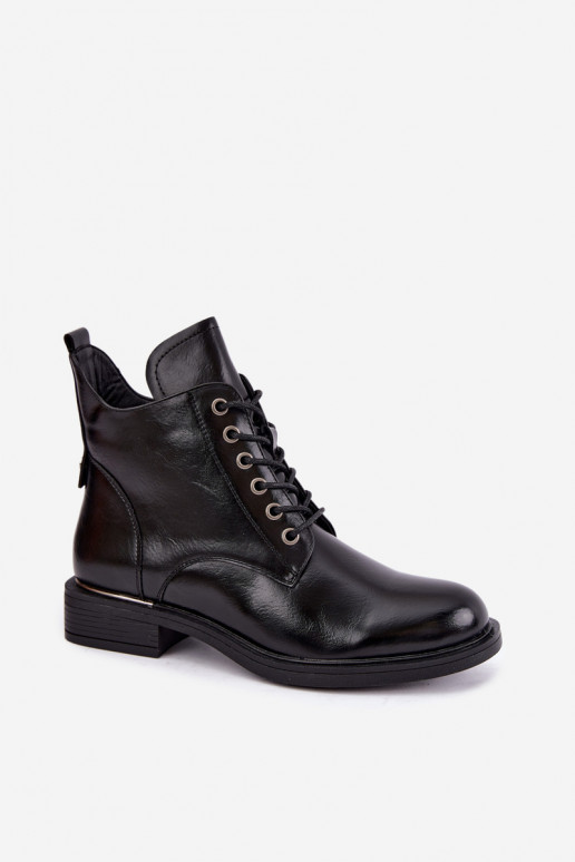 botins isolados com saltos largos Vinceza 58677 em preto