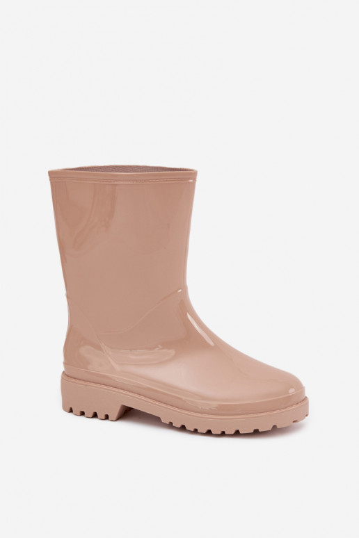 Botas de borracha femininas na cor areia Elvara