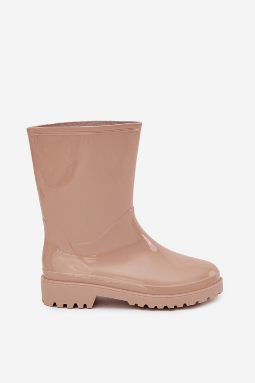 Botas de borracha femininas na cor areia Elvara