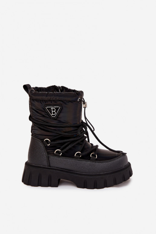 Botas de neve pretas para crianças Adelisse