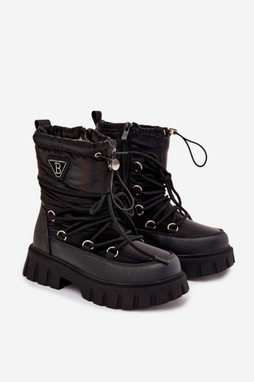 Botas de neve pretas para crianças Adelisse