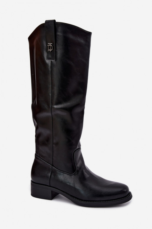 Botas altas quentes pretas Ilorelia