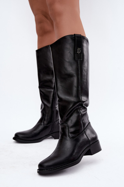 Botas altas quentes pretas Ilorelia