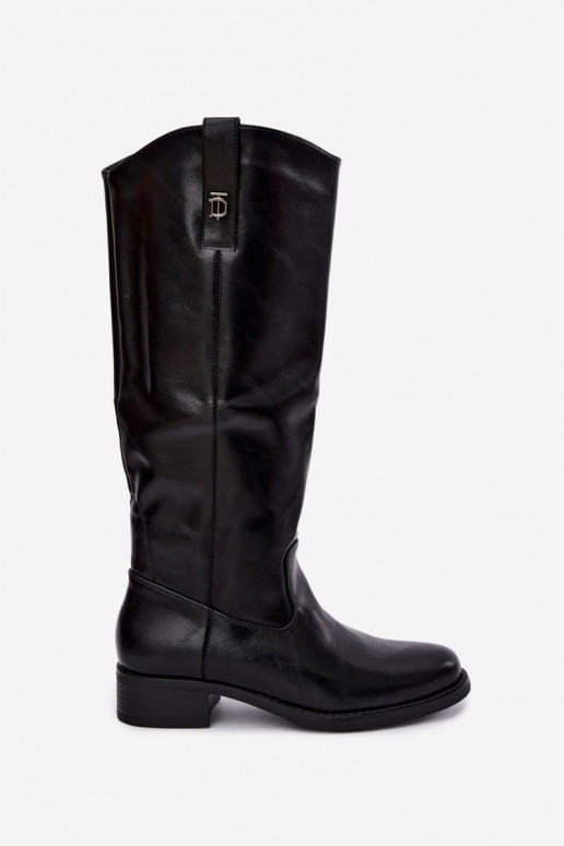 Botas altas quentes pretas Ilorelia