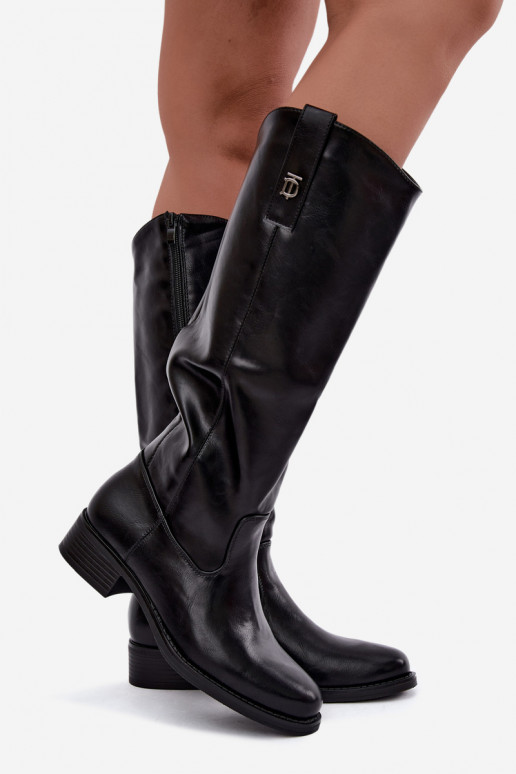 Botas altas quentes pretas Ilorelia