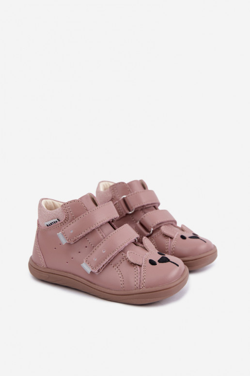 Sapatos infantis de couro rosa Barefoot Bartek 8631985