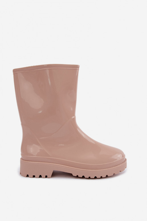 Botas de borracha femininas na cor areia Elvara