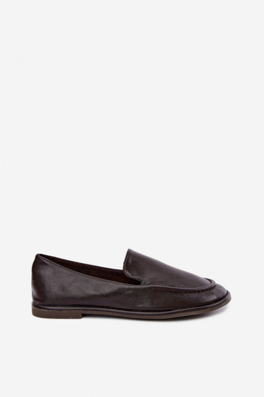 Mocassins femininos na cor chocolate Mireliah