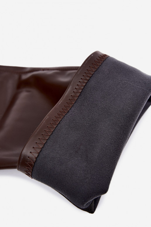 Botas acima do joelho na cor chocolate com salto Primelle