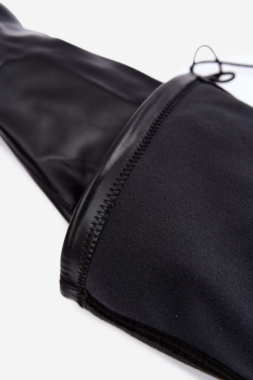 Botas acima do joelho na cor preta com salto Primelle
