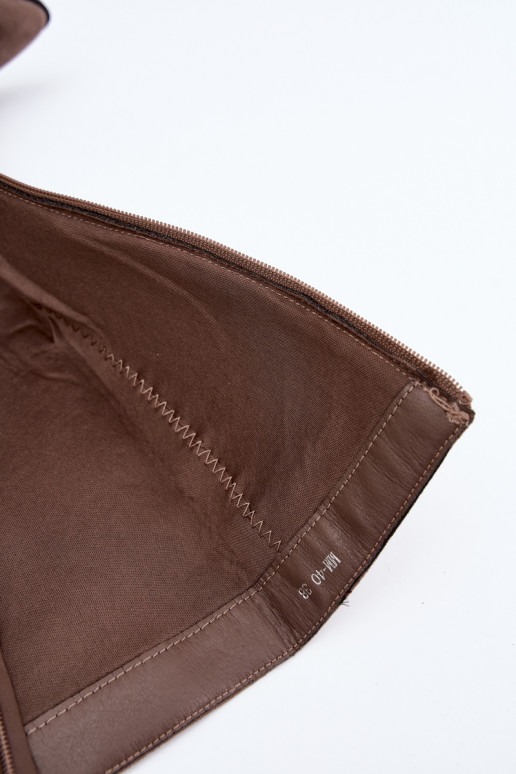 Botins chaki com saltos e fivelas Mirea