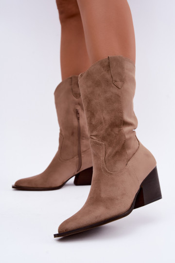 Botins de areia isolados em estilo cowboy com saltos Serenza 2