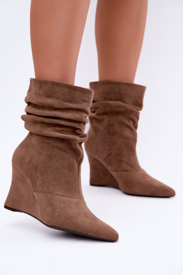 Botins de areia enrugados com plataforma Thalene 2