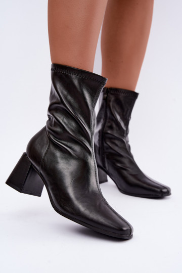 Botins pretos femininos Veradis 2