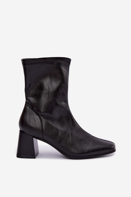 Botins pretos femininos Veradis