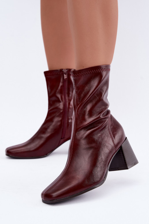 Botins bordô femininos Veradis