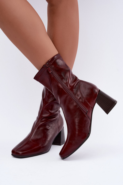 Botins bordô femininos Veradis