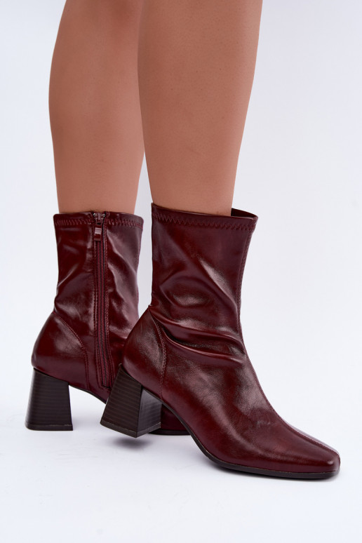 Botins bordô femininos Veradis