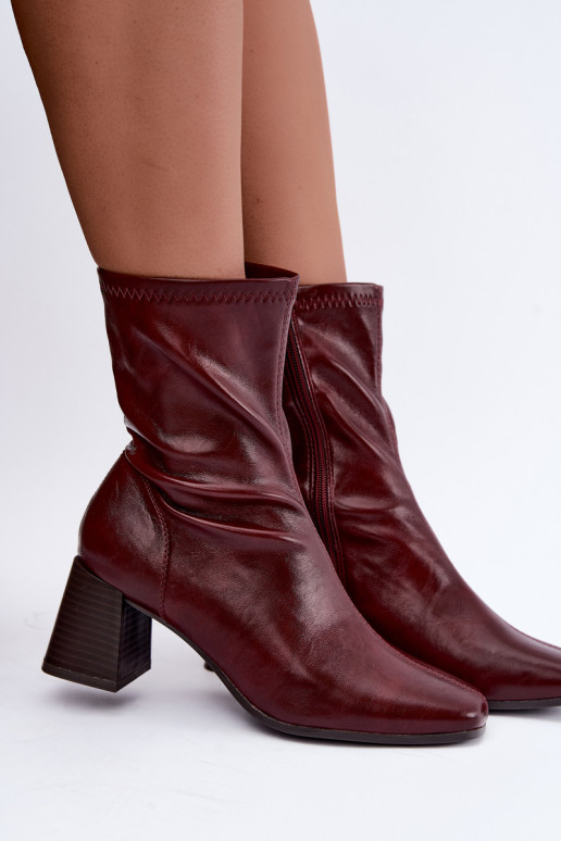 Botins bordô femininos Veradis