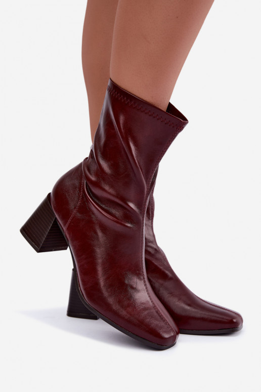 Botins bordô femininos Veradis