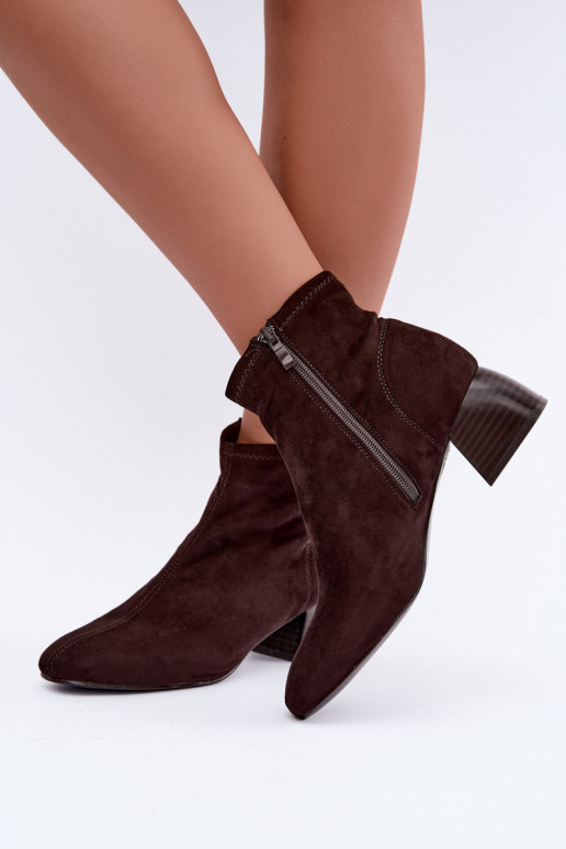 Botins de chocolate com saltos Estellea