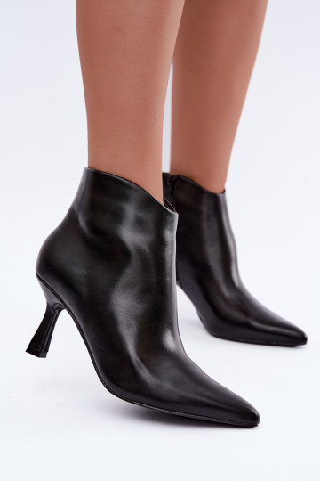 Botins pretos de bico Florenne 2