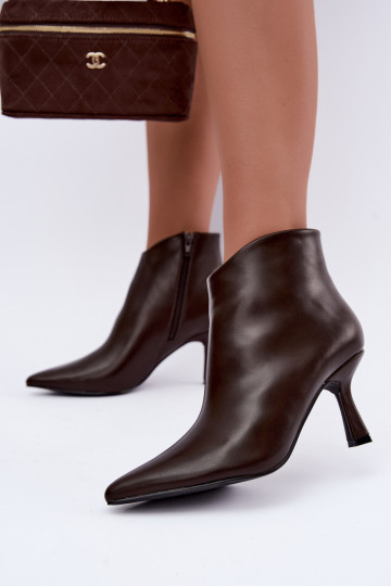 Botins de chocolate de bico Florenne