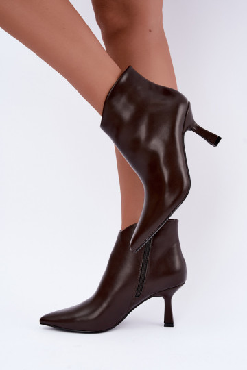 Botins de chocolate de bico Florenne 2