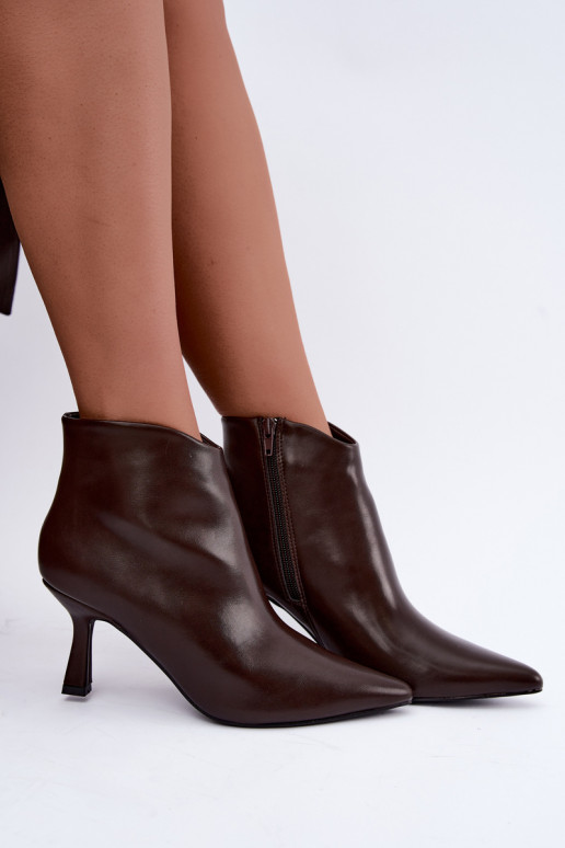 Botins de chocolate de bico Florenne