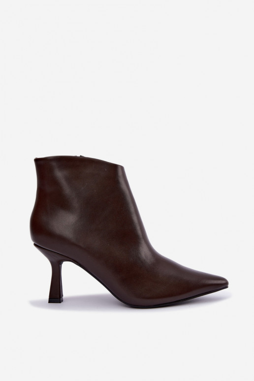 Botins de chocolate de bico Florenne