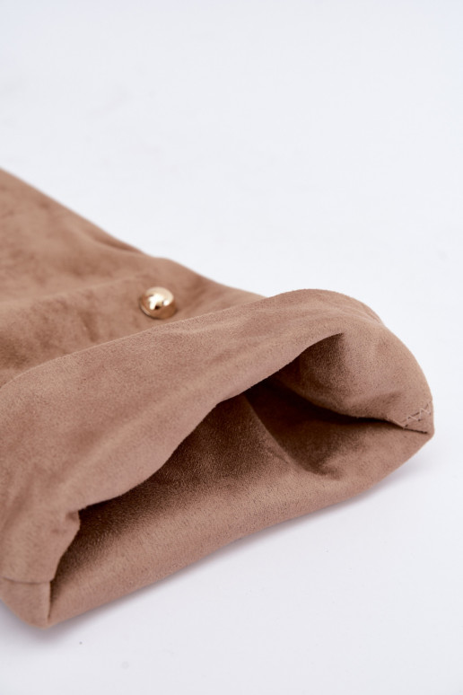 Botas altas slip-on com saltos finos e detalhes ornamentais na cor areia Beladine