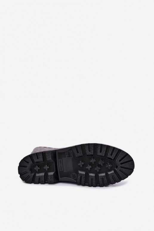 Botas de borracha masculinas Solavelle com estampa de leopardo