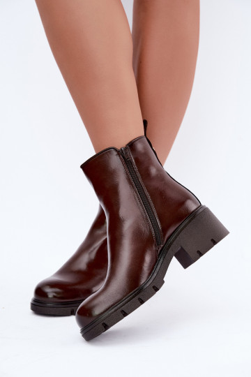 Botins isolados Klocke castanho escuro Iserine 2