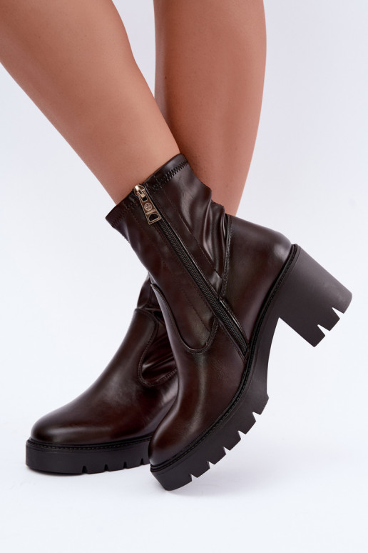 Botins isolados Klocke Vinceza 58672 chocolate