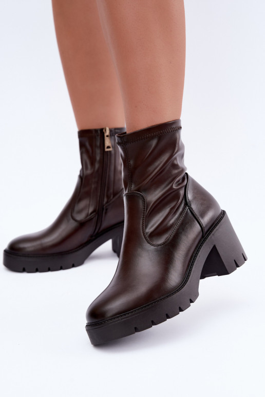 Botins isolados Klocke Vinceza 58672 chocolate