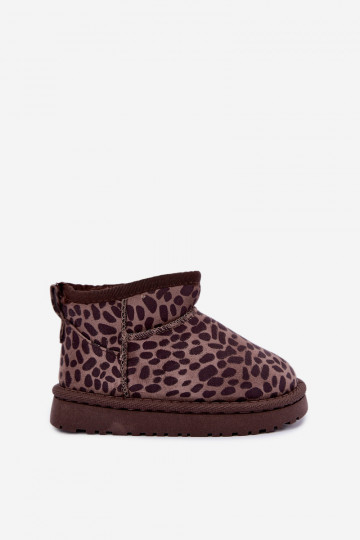 Botas de neve infantis com estampa de leopardo Snoelle 2