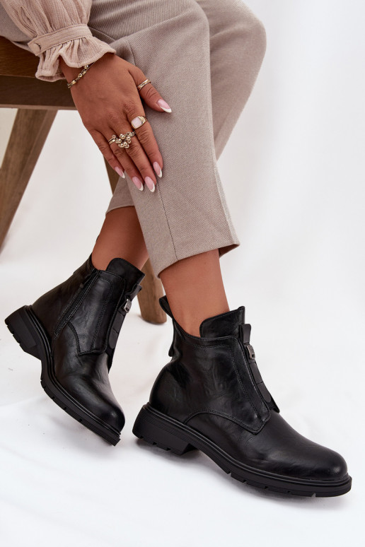Botins quentes femininos com detalhes decorativos pretos Roselle