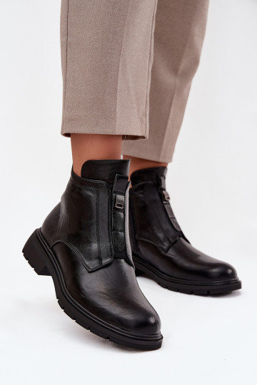 Botins quentes femininos com detalhes decorativos pretos Roselle 2