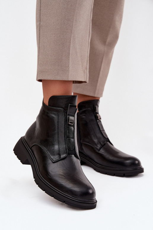 Botins quentes femininos com detalhes decorativos pretos Roselle