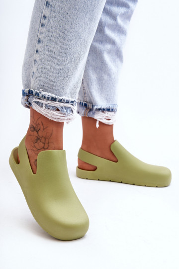 Chinelos de borracha verdes Meriko
