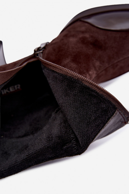 Botas de camurça marrons isoladas com saltos Artiker 59C1296